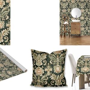 Art Nouveau Fabric, wallpaper, scatter cushions and tablecloths