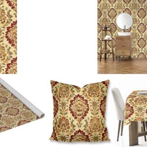 Art Nouveau Fabric, wallpaper, scatter cushions and tablecloths