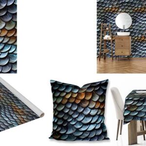 Custom Animal Print fabric, wallpaper and tablecloths