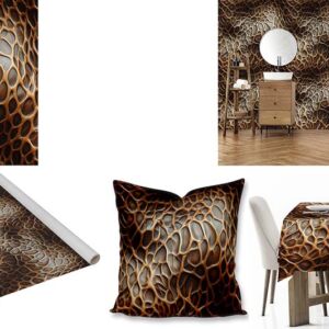 Custom Animal Print fabric, wallpaper and tablecloths
