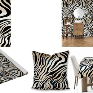 Custom Animal Print fabric, wallpaper and tablecloths
